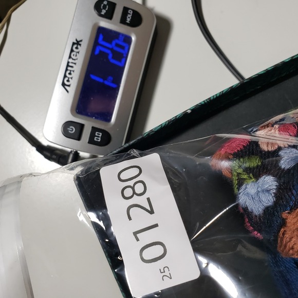 Sister Mary Karmen Embroidered Plaid Midi Dress Blue Boho  Craft L Viscose Midi - Picture 12 of 12